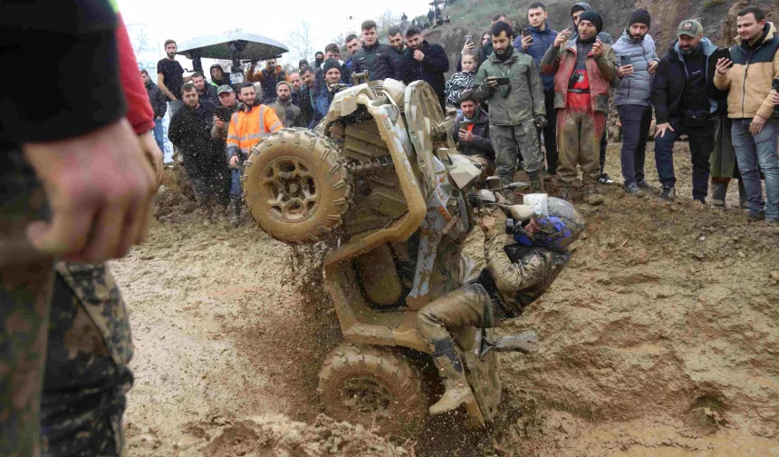 Gölcük'te ATV yarışları nefesleri kesti