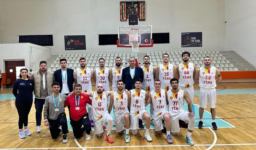 Tire Belediye Spor, basketbolda rakip tanımıyor
