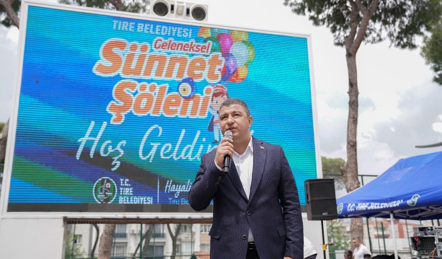 Tire Belediyesi Geleneksel Sünnet Şöleni, coşkuyla geçti