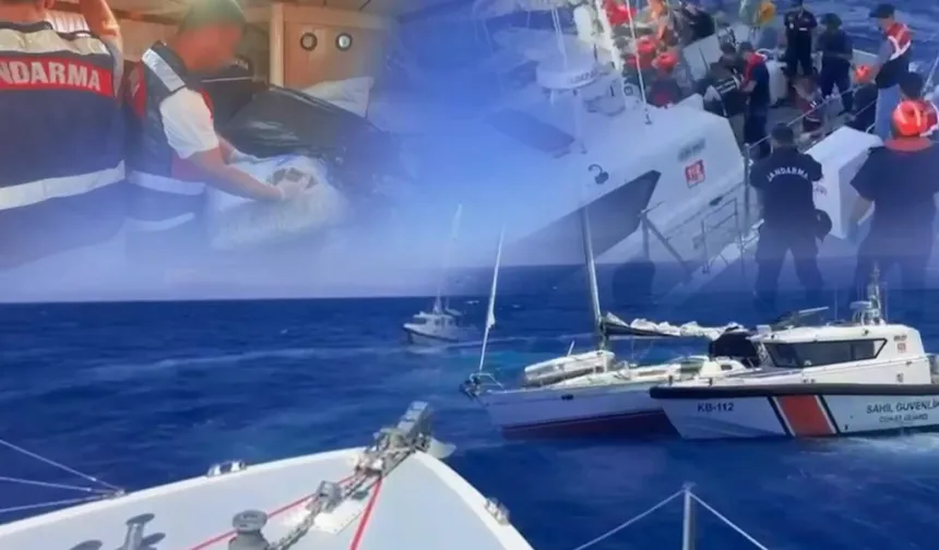 Muğla açıklarında JİHA destekli operasyon... Zehir tacirlerine Mavi Vatan'da da geçit yok!