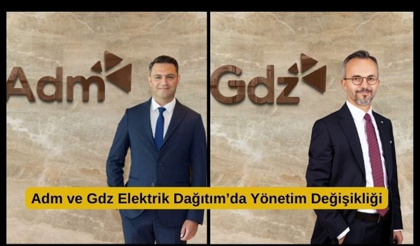 Adm ve Gdz Elektrik Dağıtım’da Yönetim Değişikliği