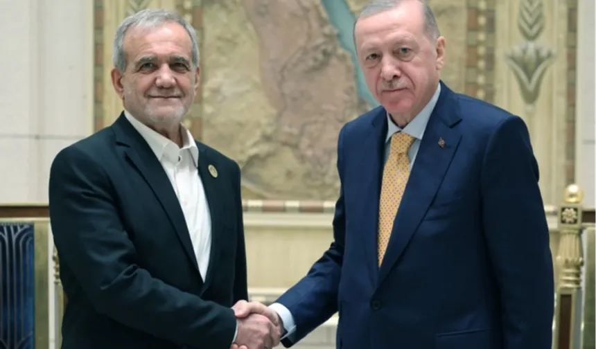 Cumhurbaşkanı Erdoğan İran Cumhurbaşkanı Pezeşkiyan ile görüştü