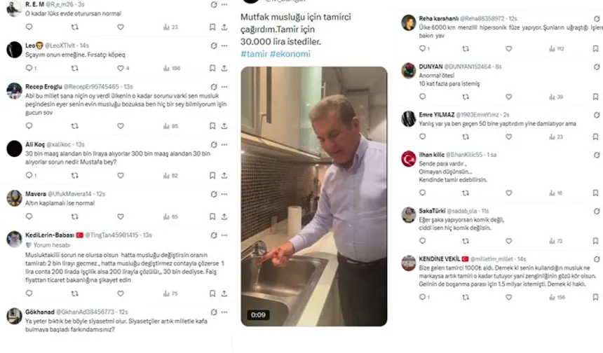 Mustafa Sarıgül'ü sosyal medyada Ti'ye aldılar