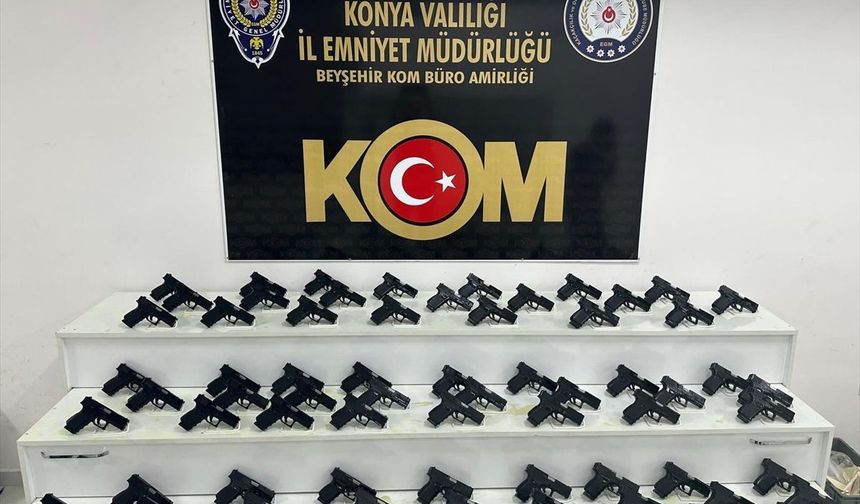 Konya'da Silah Kaçakçılığı: 70 Tabanca Ele Geçirildi