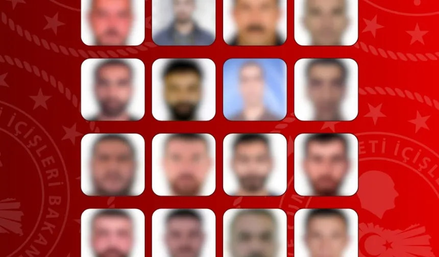 16'sı kırmızı bültenli 60 suçlu yakalandı