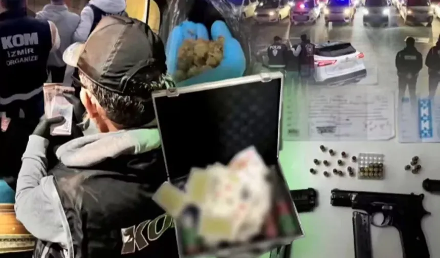 İzmir merkezli tefecilik operasyonu! 13 şüpheli gözaltında